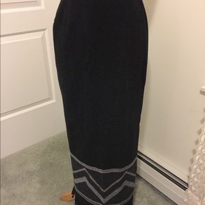 Wool wrap skirt